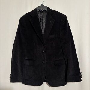 Joseph Abboud Boys size 12R Classic Black Corduroy Blazer